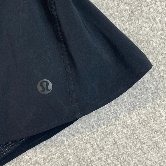Lululemon lightweight high rise tennis skirt skort size 14 black inseam 3” - Picture 8 of 13